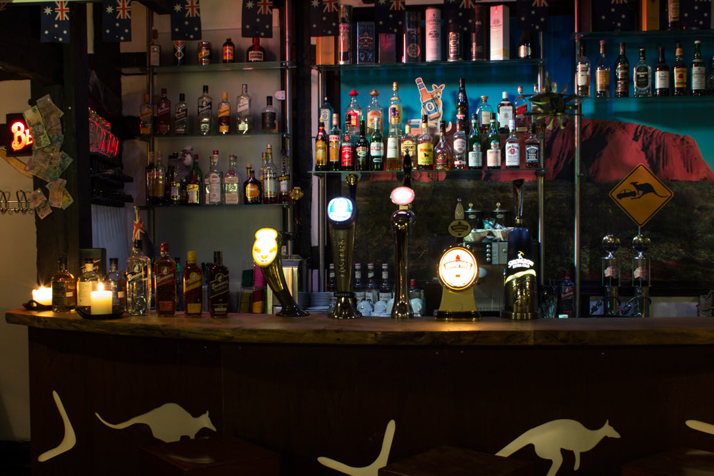 Blick auf die Bar