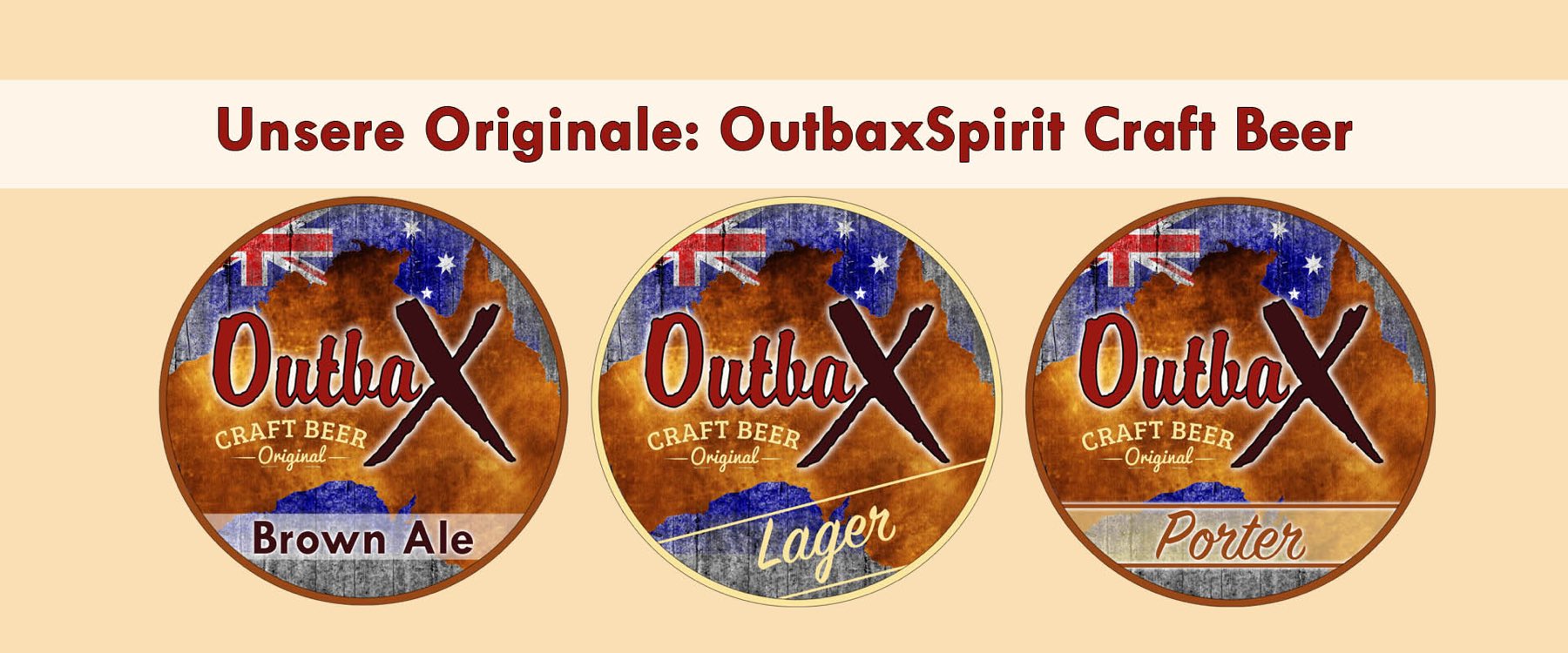 OutbaX Beer &ndash; Lager, Brown Ale und Porter